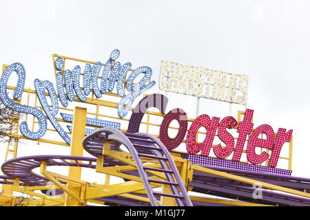 Spinning Coaster, Winter Wonderland, funfair, Hyde Park Stock Photo