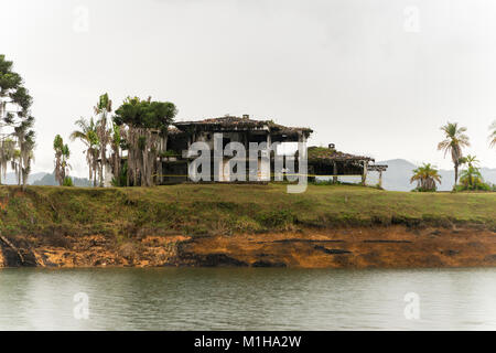 La-Manuela Ranch Ruins in Guatape Stock Photo