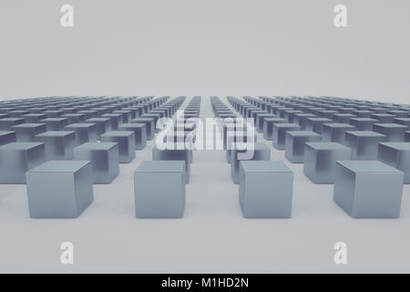 3d rendering of abstract cubes background Stock Photo
