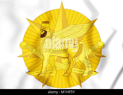 Insignia of the U.S. Army Element of Multinational Force in Iraq. 3D Illustration. Stock Photo