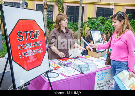 Miami Florida,Kendall,Baptist Health South Florida Hospital,healthcare,woman's,woman's,men's Health Day,community medical,education,information,sign,s Stock Photo