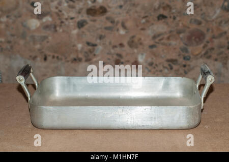 antique gratin pan Stock Photo