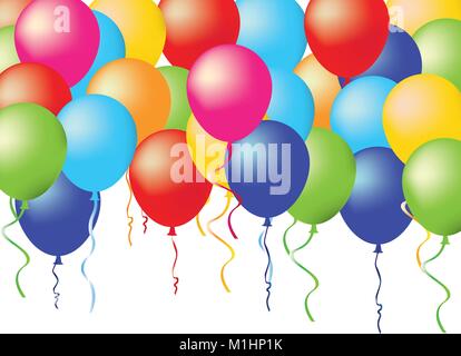 Baloons on white background, vector Stock Vector