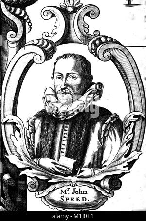 JOHN SPEED (1551/2 - 1629) English cartrographer Stock Photo