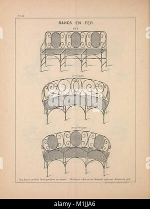 Album des meubles de jardins et porte-bouteilles (1885)) (17949913761) Stock Photo