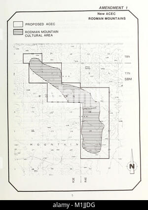 1988 plan amendments to the California Desert Conservation Area plan of 1980 - decision record (1990) (16049351984) Stock Photo