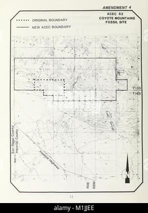 1988 plan amendments to the California Desert Conservation Area plan of 1980 - decision record (1990) (16671679245) Stock Photo