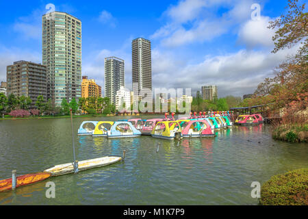 Ueno Park is most popular public relax green space lake with