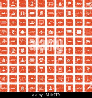 100 engineering icons set orange Stock Vector Image & Art - Alamy