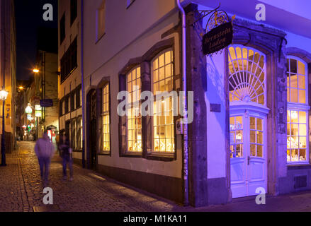 Germany, Cologne, the street Salzgasse in the historic part of the town.  Deutschland, Koeln, die Salzgasse in der Altstadt. Stock Photo