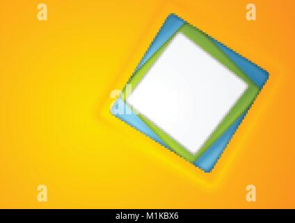 Abstract corporate background with blank square. Vector design brochure Stock Vector