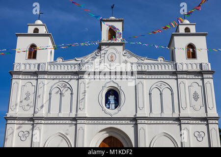 Our Lady of the Assumption Church in Ahuachapan. Ahuachapan, Ahuachapan , El Salvador. Stock Photo