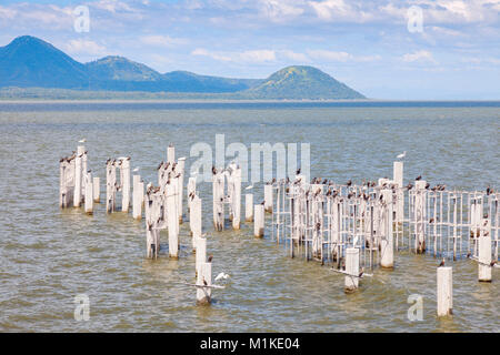 Lake Xolotlan in Managua. Managua, Nicaragua. Stock Photo