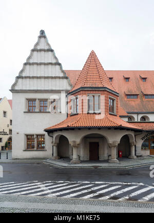 Lwówek Slaski, Löwenberg in Schlesien, Rathaus, Anbau 1903-1905 von Hans Poelzig erbaut Stock Photo