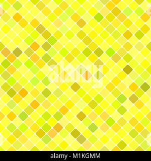 Yellow seamless diagonal square pattern background design Stock Vector