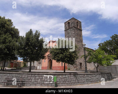 Sindia, Sardinia. St. George church Stock Photo