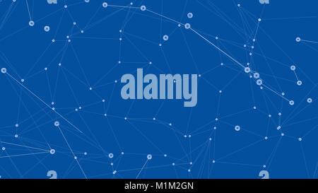 Global network connections with points and lines Stock Vector