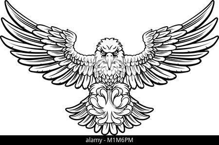 Eagle Baseball Sports Mascot Stock Vector