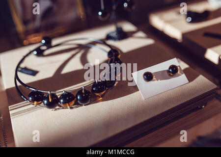 Ready-made costume jewelery from Venetian glass. Stock Photo