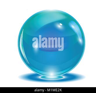 Blue abstract sphere, vector Stock Vector