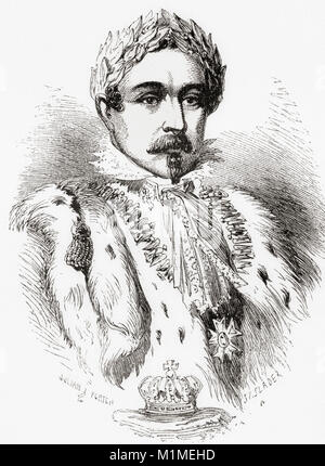 Louis-Napoléon Bonaparte,1808 –  1873.  Emperor of the French and the nephew and heir of Napoleon I.  From Ward and Lock's Illustrated History of the World, published c.1882. Stock Photo