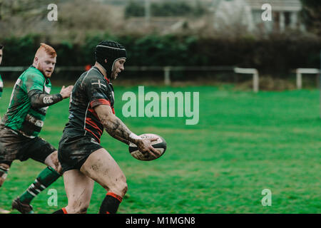 Penryn RFC vs Hayle RFC at The Memorial Stadium, Penryn, Cornwall, UK, 27th January 2018