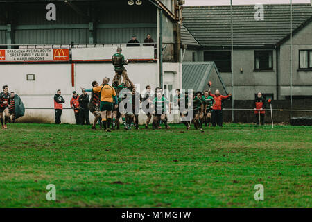 Penryn RFC vs Hayle RFC at The Memorial Stadium, Penryn, Cornwall, UK, 27th January 2018