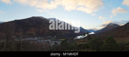 Kinlochleven and Loch Leven, Highland Scotland Stock Photo