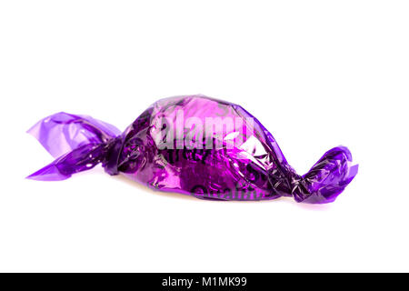 The Purple One Quality Street chocolate on a white background Stock Photo