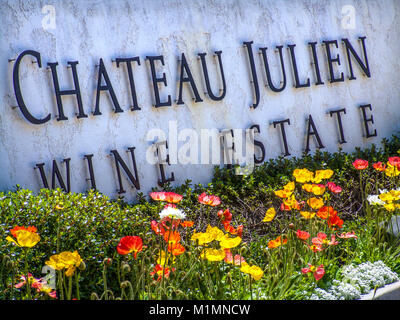 Château Julien Wine Estate in Carmel Valley, California USA. Stock Photo
