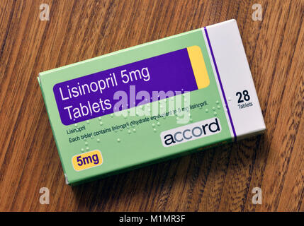 Lisinopril 5mg Tablets. Each tablet contains lisinopril dihydrate ...