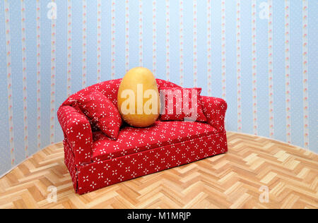 Icon image couch potato, Symbolbild Couch-Potato Stock Photo