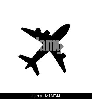 Plane icon, airplane symbol in flat style Stock Vector