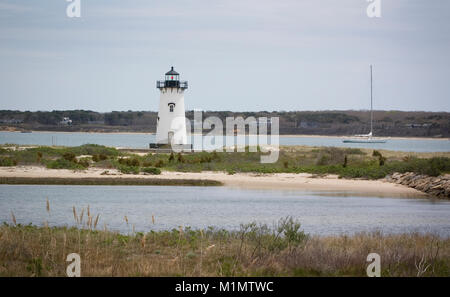 Edgartown Light.  Edgartown, Massachusetts. on Cape Cod, USA Stock Photo