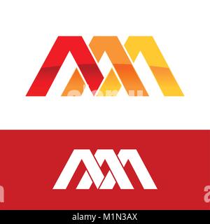 Triple Initial A Triangle Intersection Symbol Logo Design Graphic Stock Vector