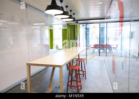 Casual meeting area in an empty business premises Stock Photo