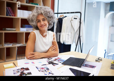 Senior female media creative in office looking to camera Stock Photo