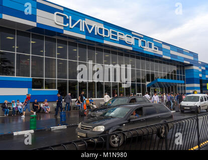 Simferopol, Russia - June 15, 2016: The passenger terminal Simferopol airport Stock Photo