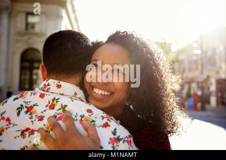Urban Hug Stock Photo - Download Image Now - Embracing, Street, Forgiveness  - iStock