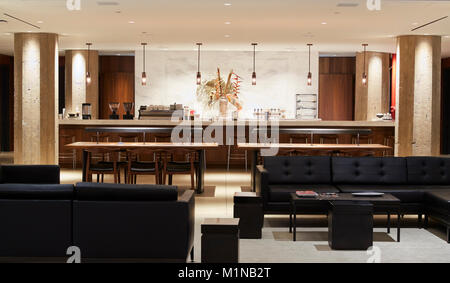 Empty bar lounge area in a modern business premises Stock Photo