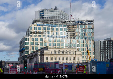 The new retail banking head office for HSBC in Birmingham being constructed