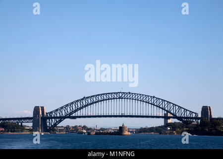 sydney harbour sydney harbour bridge  fort denison sydney new south wales australia Stock Photo