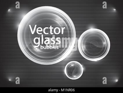 Vector glossy bubbles Stock Vector