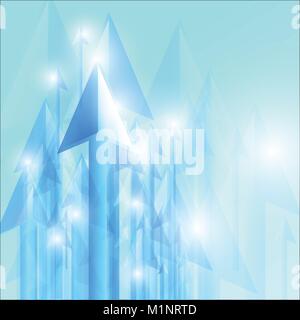 Abstract arrows goning up Stock Vector