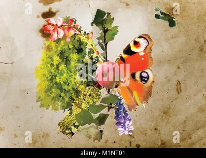Mixed design elements, vector Stock Vector