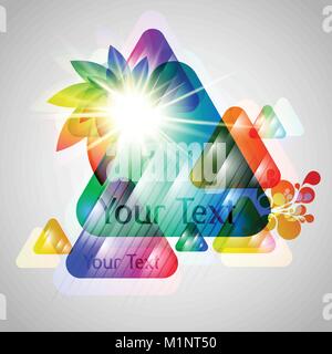 Colorful triangles Stock Vector