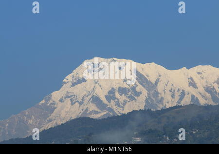 Himalaya mountain landscape Annapurna Pokhara Nepal Stock Photo