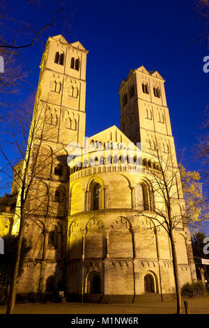 Germany, Cologne, the romanesque church St. Gereon.  Deutschland, Koeln, die romanische Kirche St. Gereon. Stock Photo