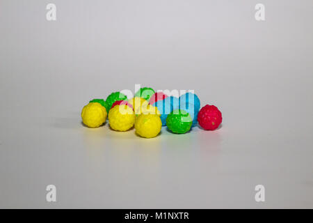 colorful candy on white background Stock Photo