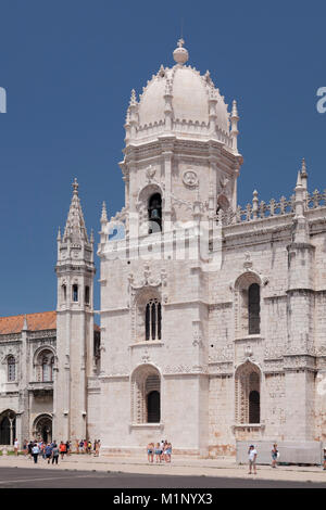 Mosteiro dos Jeronimos (Monastery of the Hieronymites), UNESCO World Heritage Site, Belem, Lisbon, Portugal, Europe Stock Photo